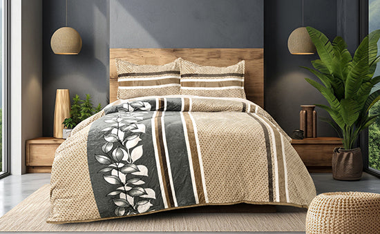 Fitted Plush Warm BedSheet - King Size