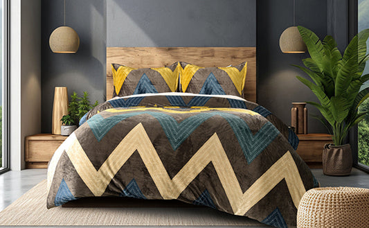 Fitted Plush Warm BedSheet - King Size