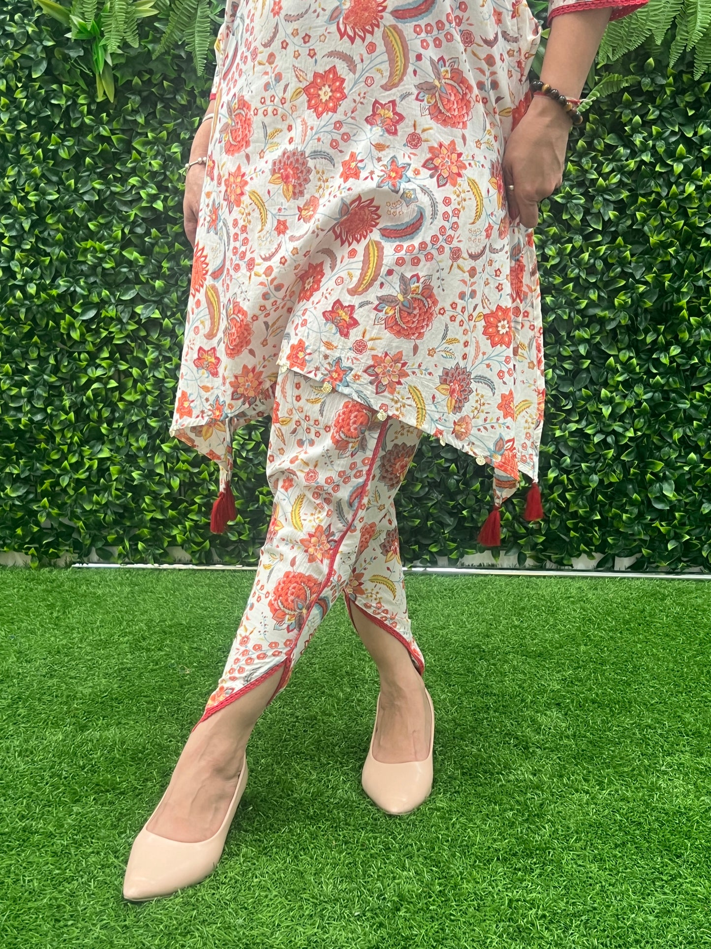 Jaipuri Pure Cotton Co-ord Set with Tulip Pants