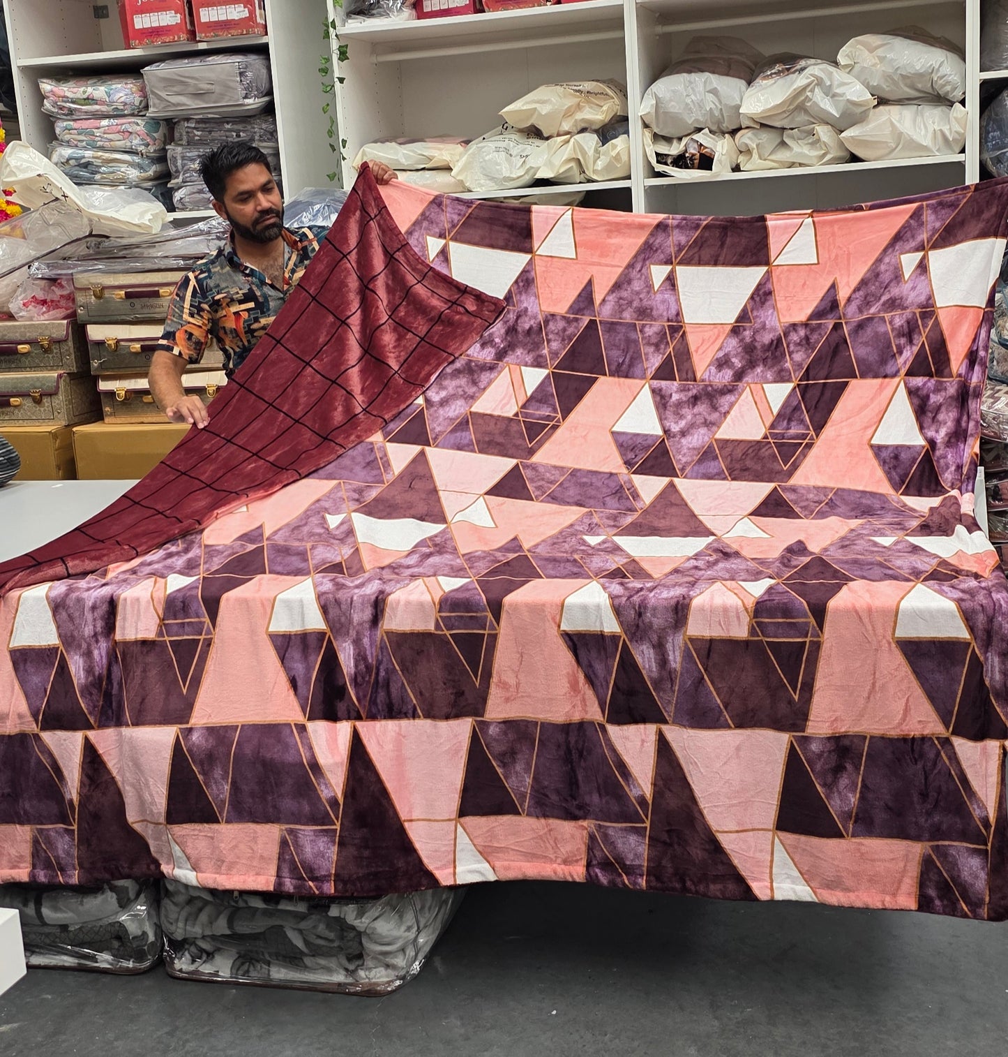 Printed All-Season Duvet Cover – Reversible