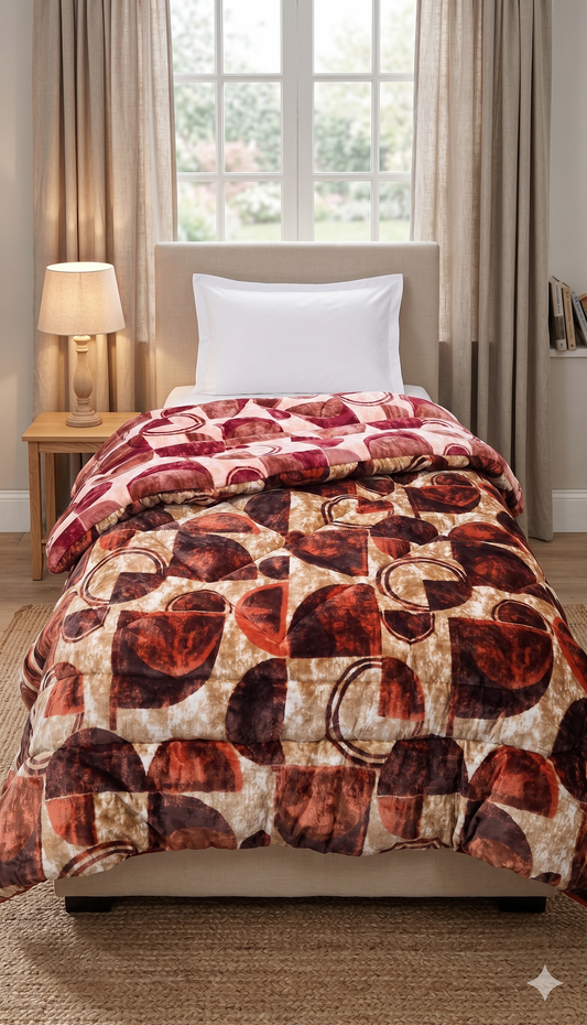 Single Bed Quilt - Reversible Design