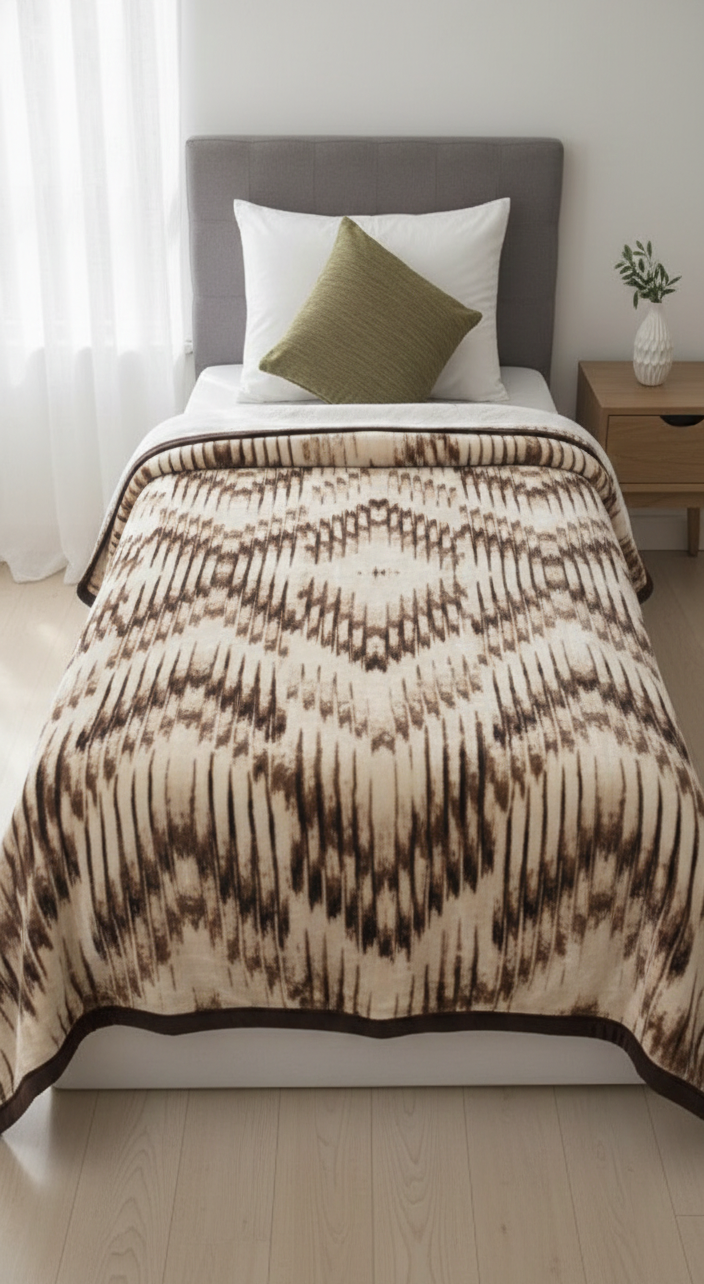 Cloudy Reversible Blanket - Single Bed