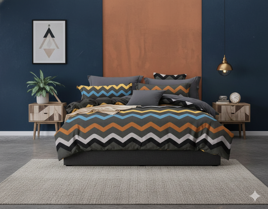 Fitted Bedsheet Set - Elastic Fit - Double Bed