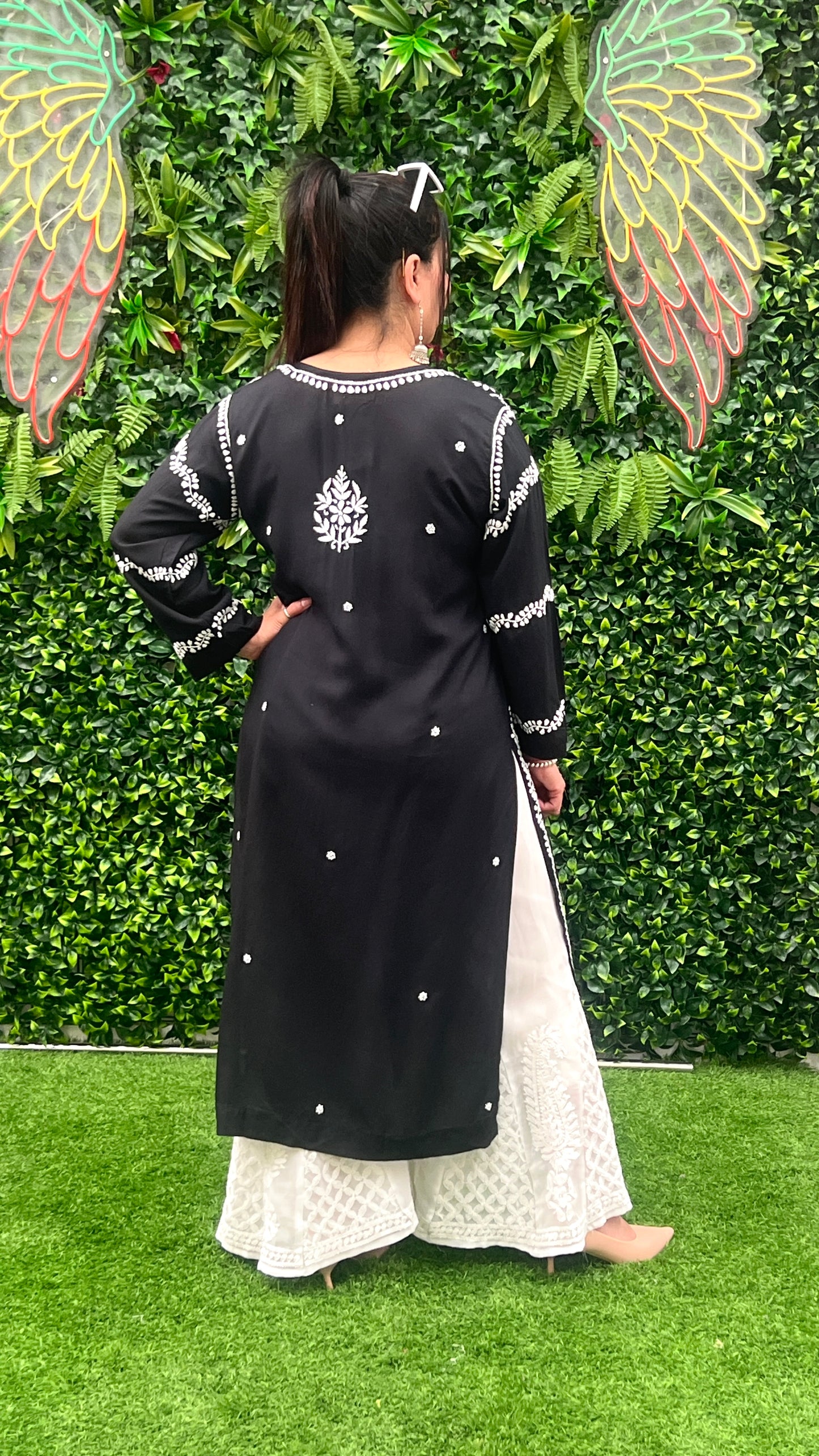 Modal Fabric Kurta with Chikankari Handwork