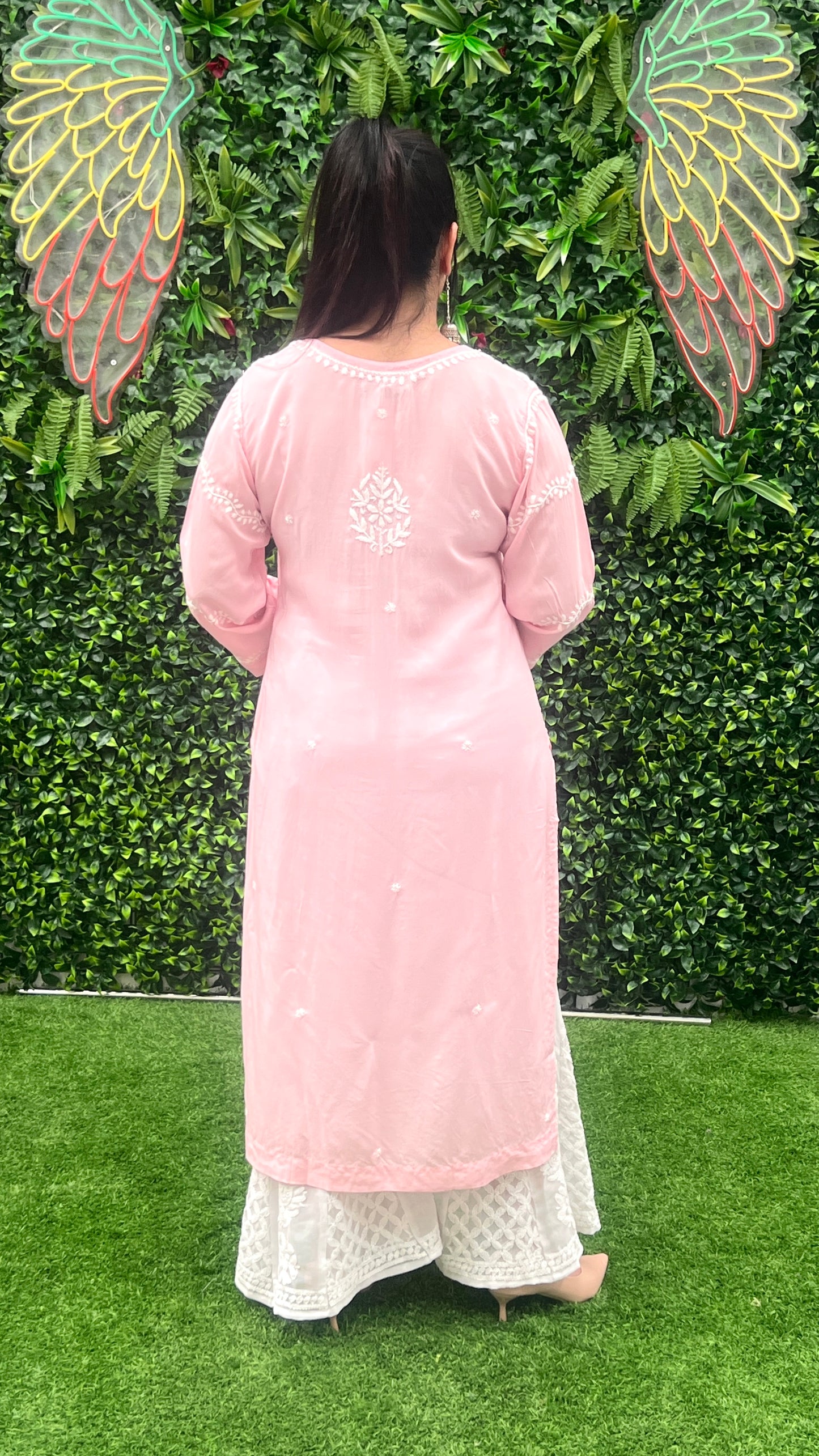 Modal Fabric Kurta with Chikankari Handwork