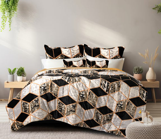 Printed All-Season Duvet Cover – Reversible