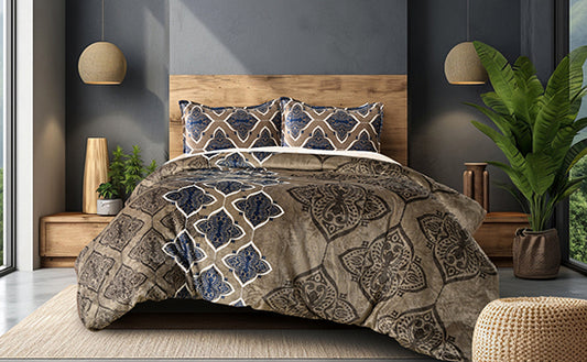 Fitted Plush Warm BedSheet - King Size