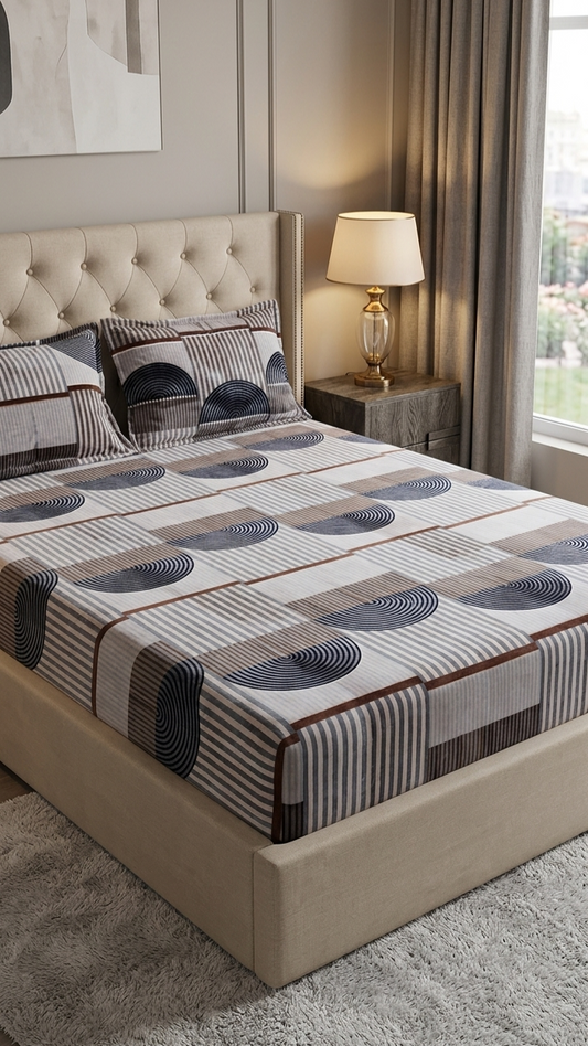 Fitted Plush Warm BedSheet - Queen Size