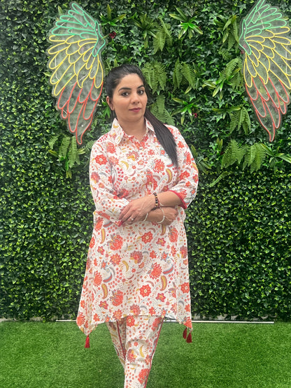 Jaipuri Pure Cotton Co-ord Set with Tulip Pants