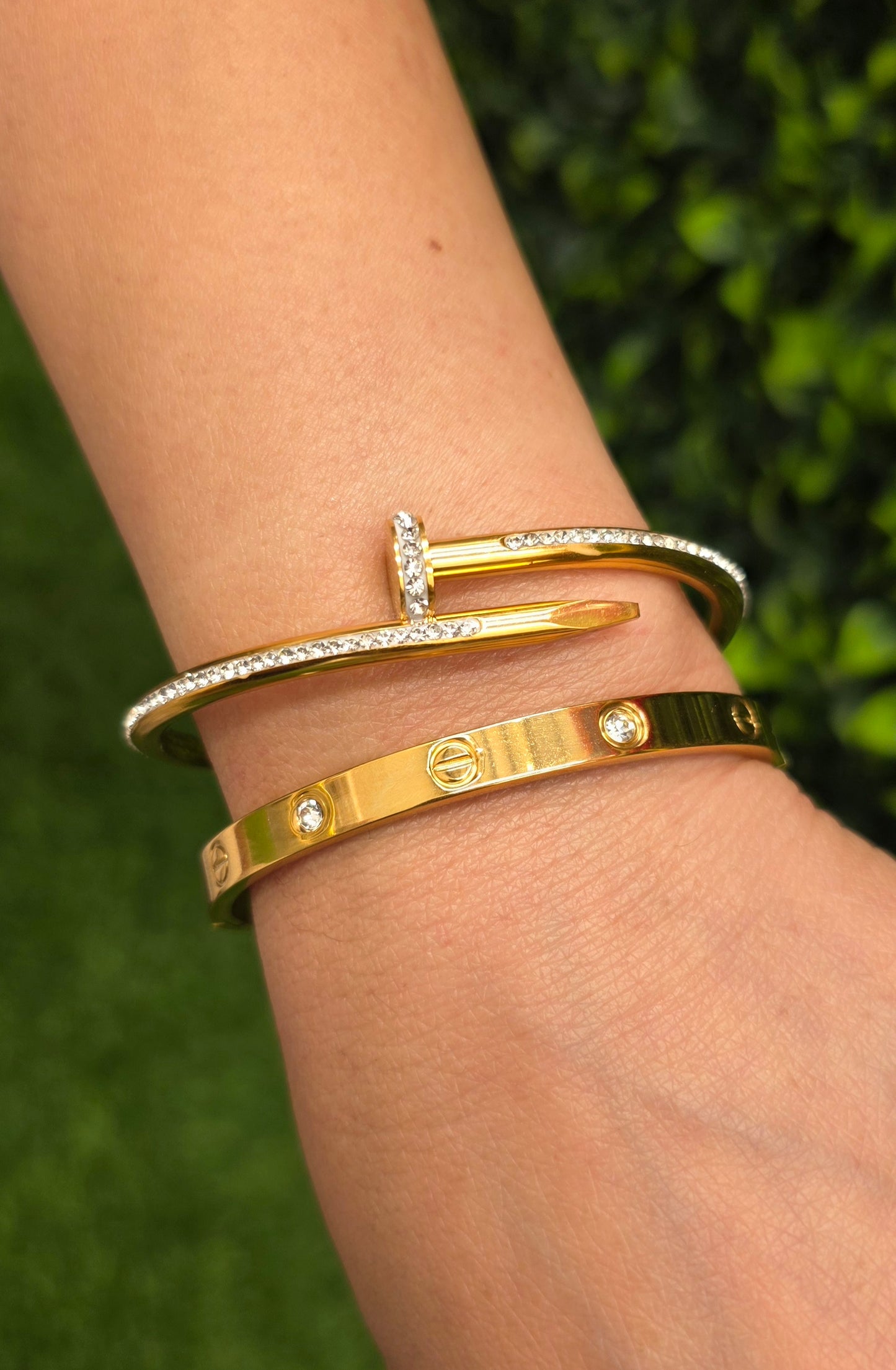 18K Gold-Plated Designer Bracelet Combo Set - Anti Tarnish
