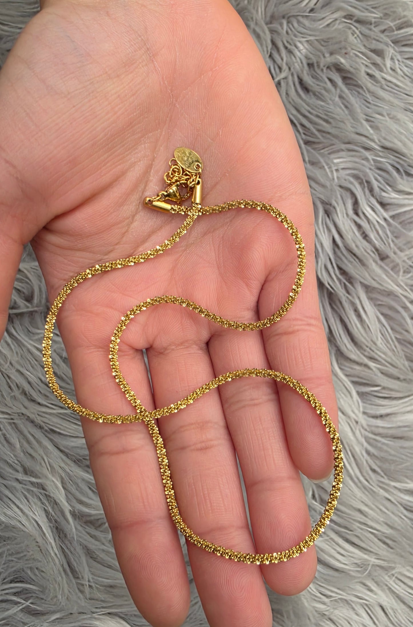 18K Gold-Plated Chain, Waterproof & Tarnish-Resistant