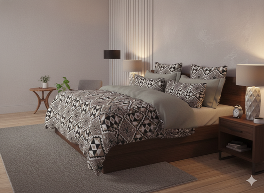Fitted Bedsheet Set - Elastic Fit - Double Bed