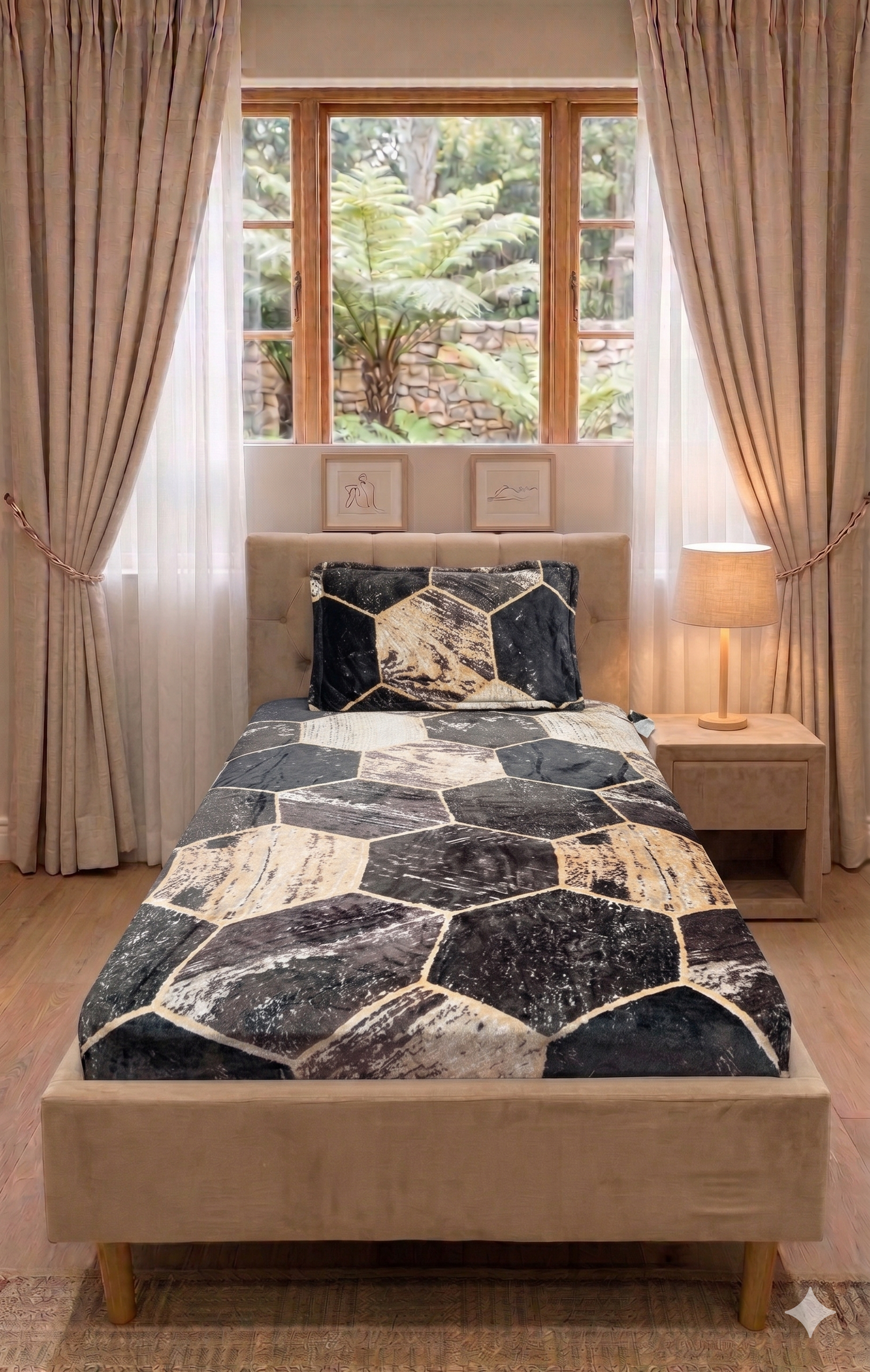 Single Bed Warm Bedsheet Set