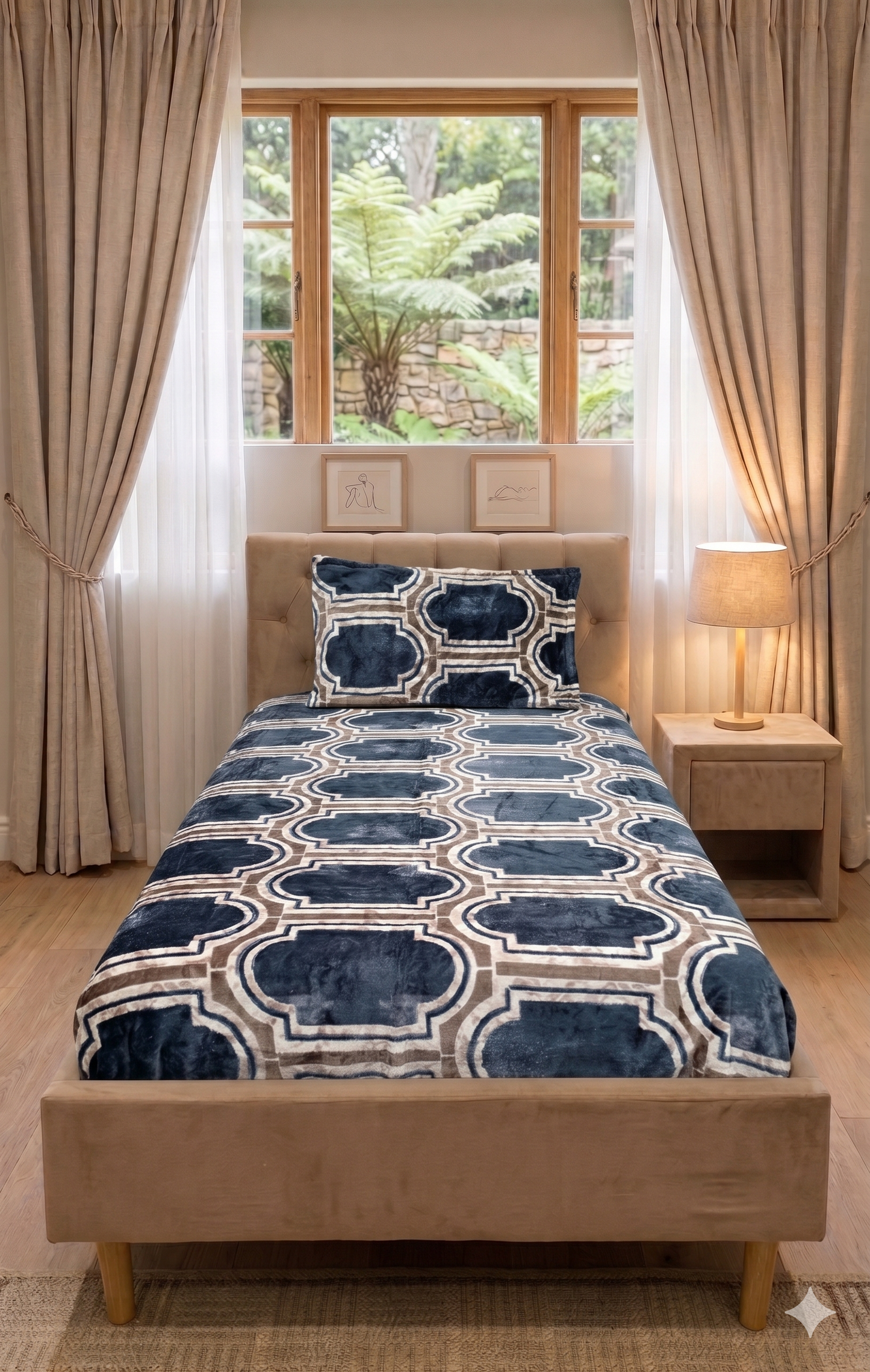 Single Bed Warm Bedsheet Set
