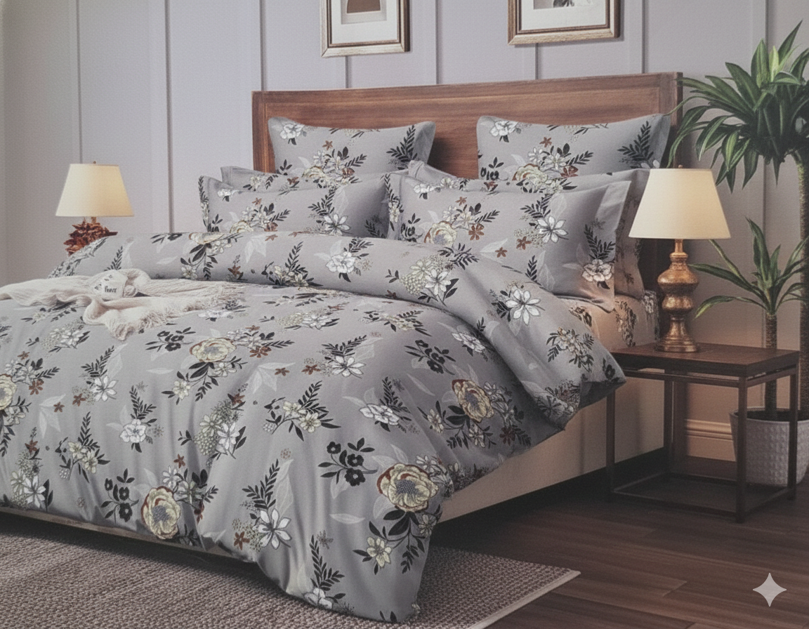 Fitted Bedsheet Set - Elastic Fit - Double Bed