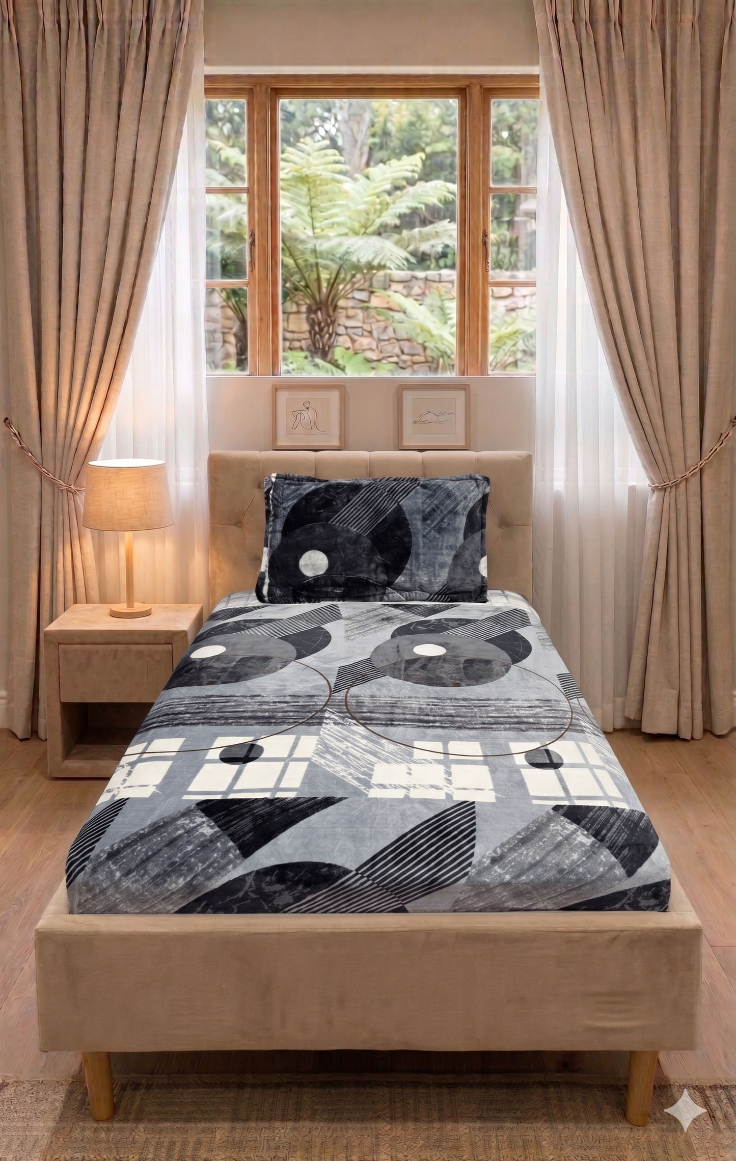 Single Bed Warm Bedsheet Set