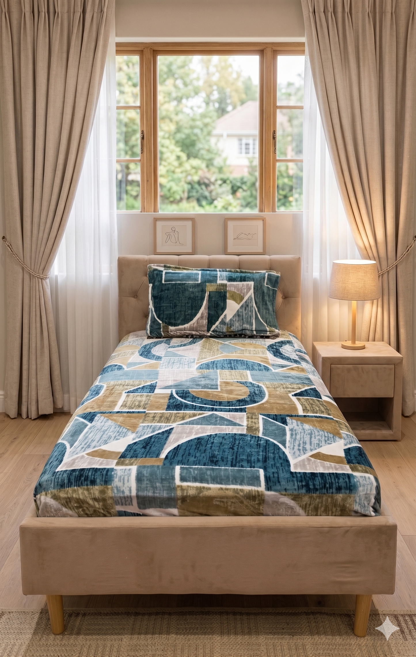 Single Bed Warm Bedsheet Set