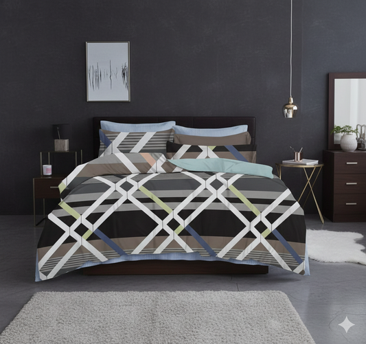 Fitted Bedsheet Set - Elastic Fit - Double Bed