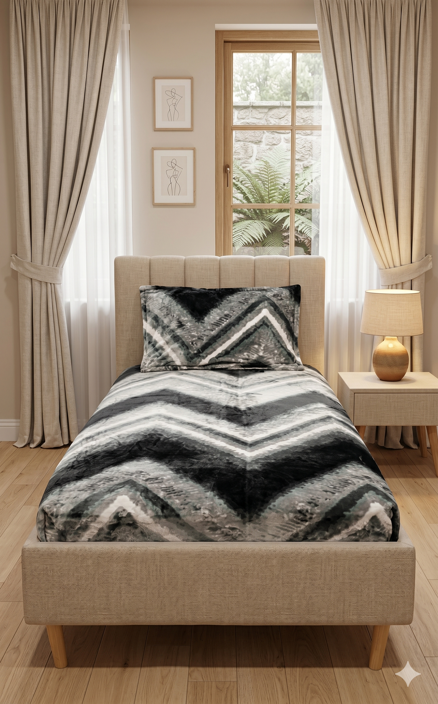 Single Bed Warm Bedsheet Set