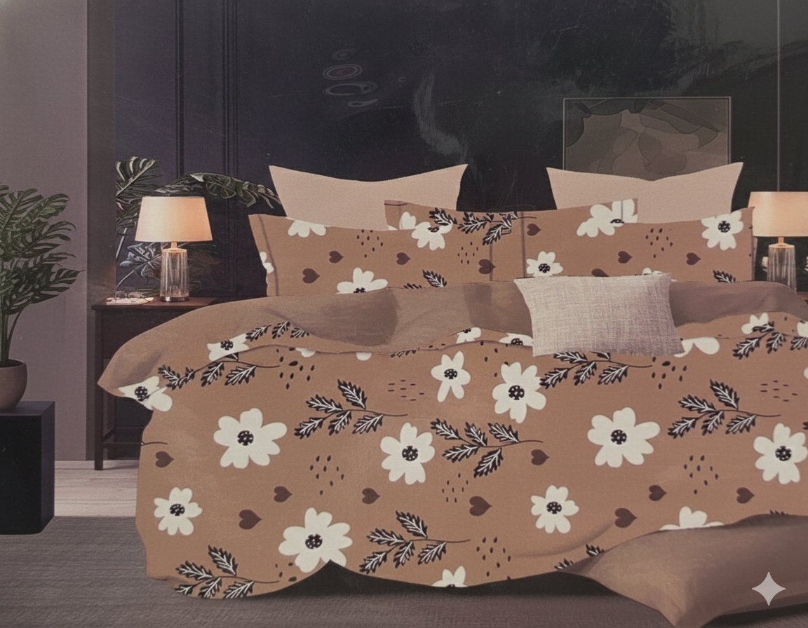Fitted Bedsheet Set - Elastic Fit - Double Bed