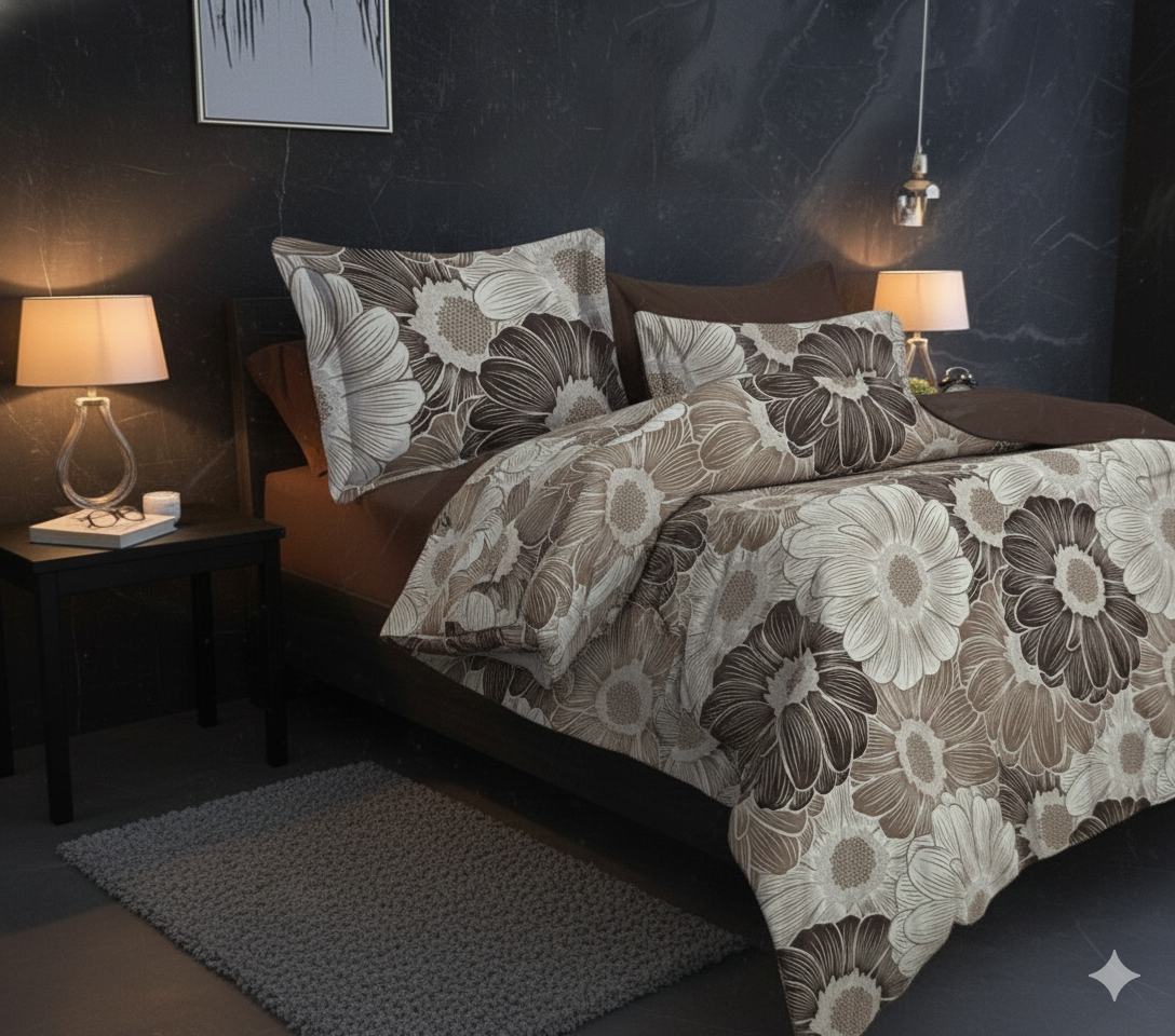 Fitted Bedsheet Set - Elastic Fit - Double & Queen Bed