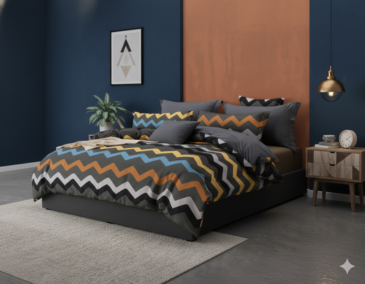 Fitted Bedsheet Set - Elastic Fit - Double & Queen Bed