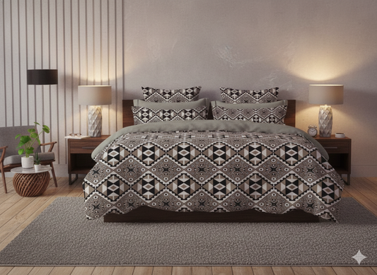 Fitted Bedsheet Set - Elastic Fit - Double & Queen Bed