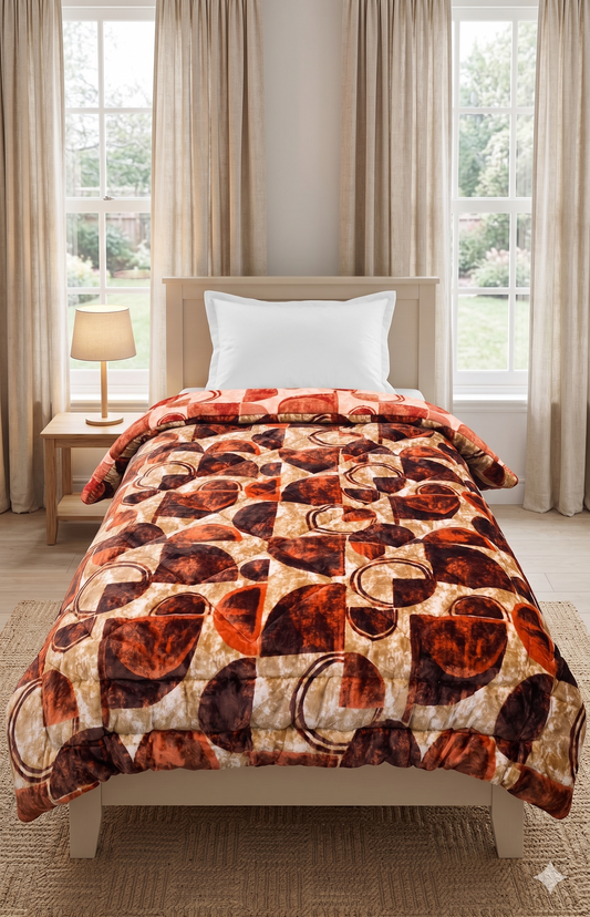Single Bed Quilt - Reversible Design