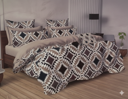 Fitted Bedsheet Set - Elastic Fit - Double & Queen Bed