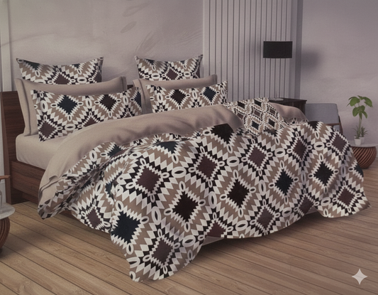 Fitted Bedsheet Set - Elastic Fit - Double & Queen Bed