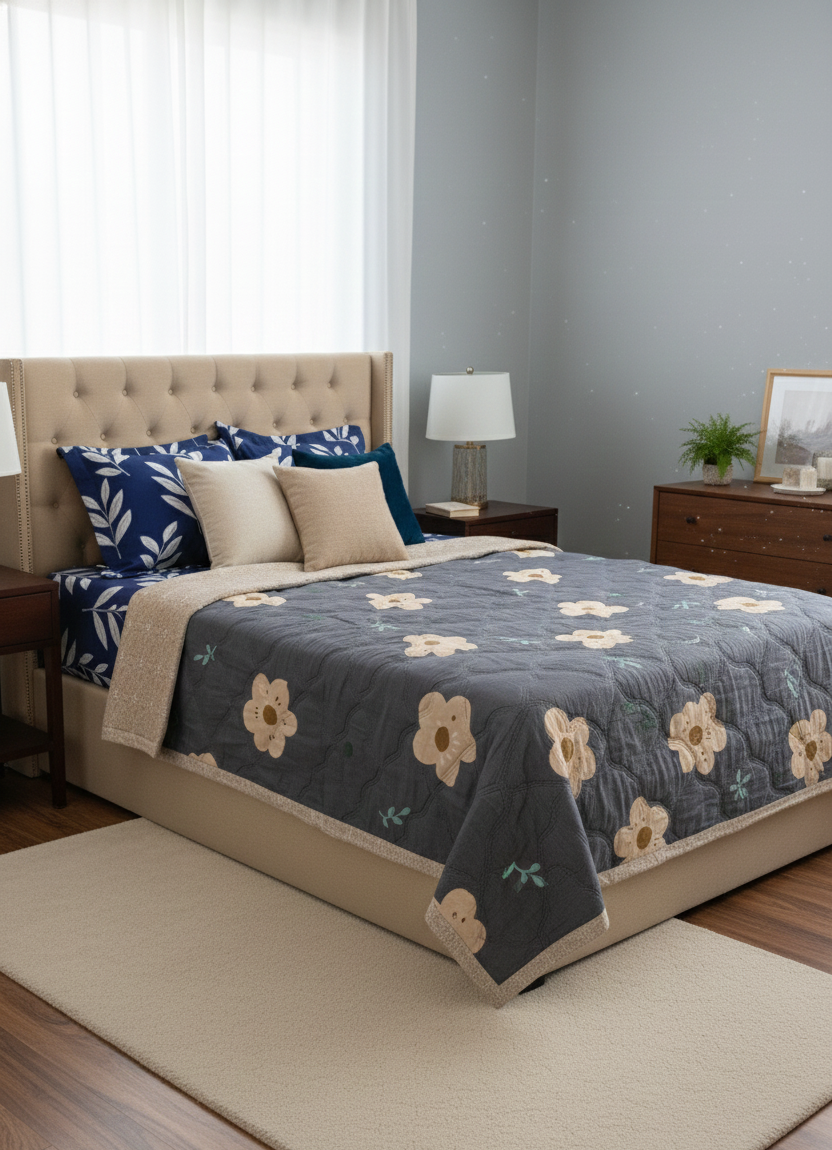 Cotton Comforter – Reversible & Lightweight