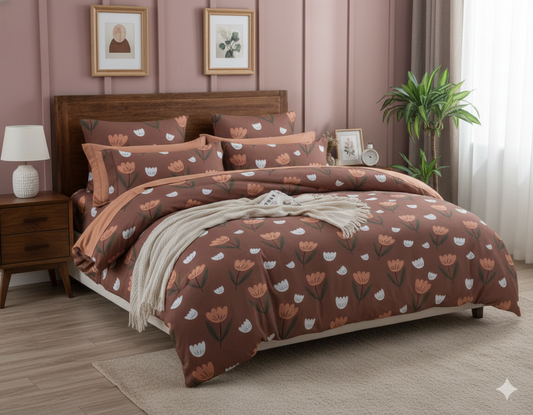 Fitted Bedsheet Set - Elastic Fit - Double Bed