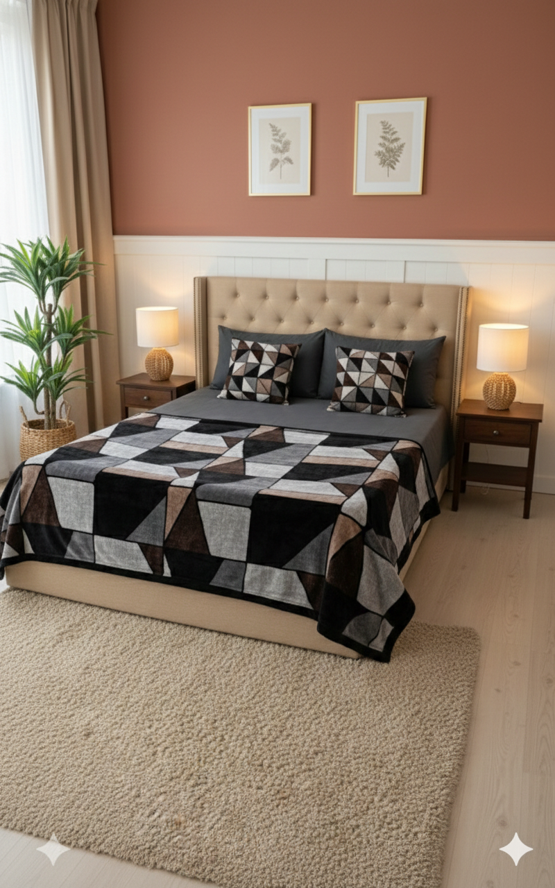 Allysa Ultra-Soft Reversible Blanket - 2 Ply