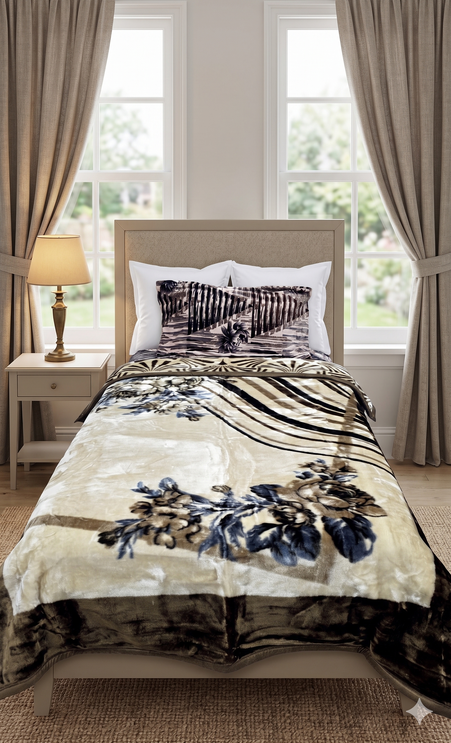 Single Bed Blanket - Reversible Design