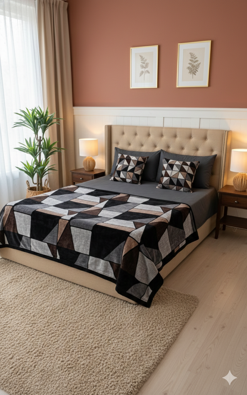 Allysa Ultra-Soft Reversible Blanket - 2 Ply