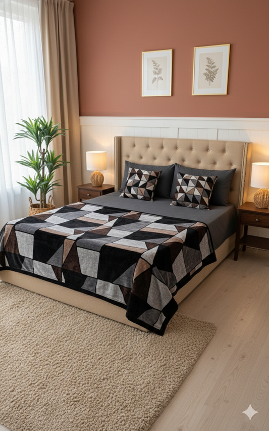 Allysa Ultra-Soft Reversible Blanket - 2 Ply