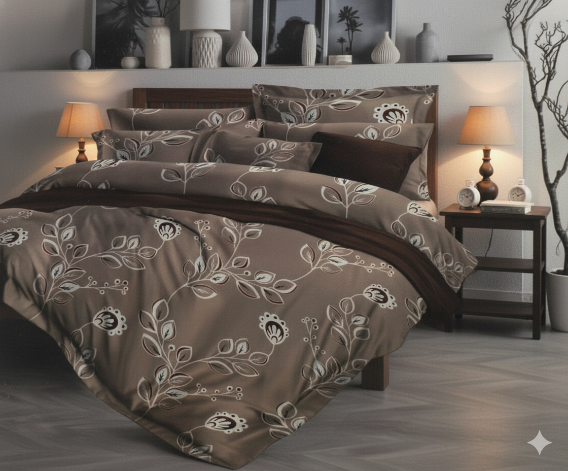 Fitted Bedsheet Set - Elastic Fit - Double Bed
