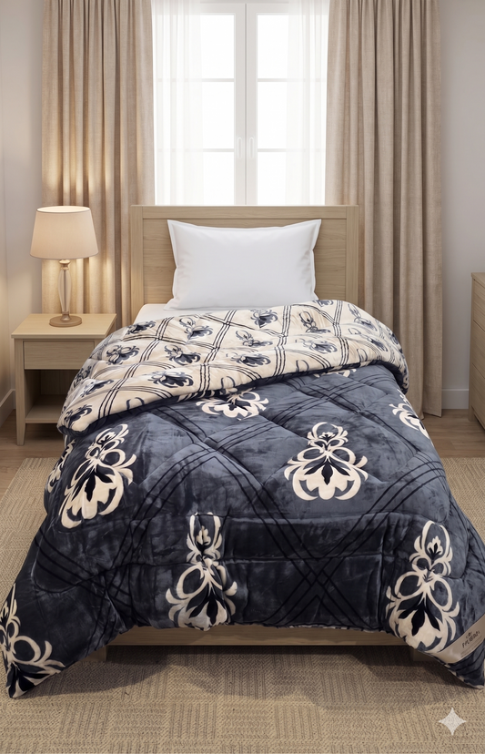 Single Bed Quilt - Reversible Design