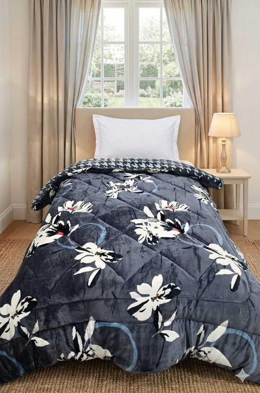 Single Bed Quilt - Reversible Design