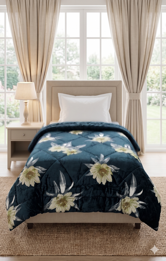 Single Bed Quilt - Reversible Design
