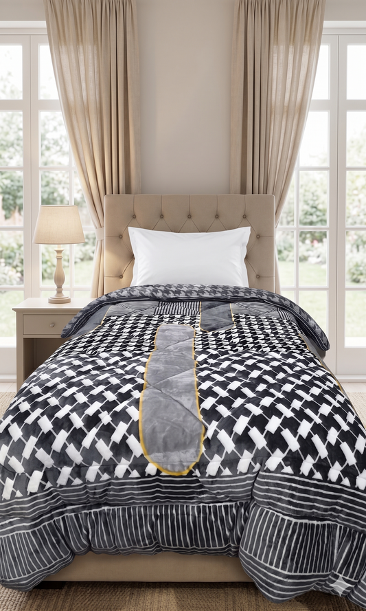 Single Bed Quilt - Reversible Design
