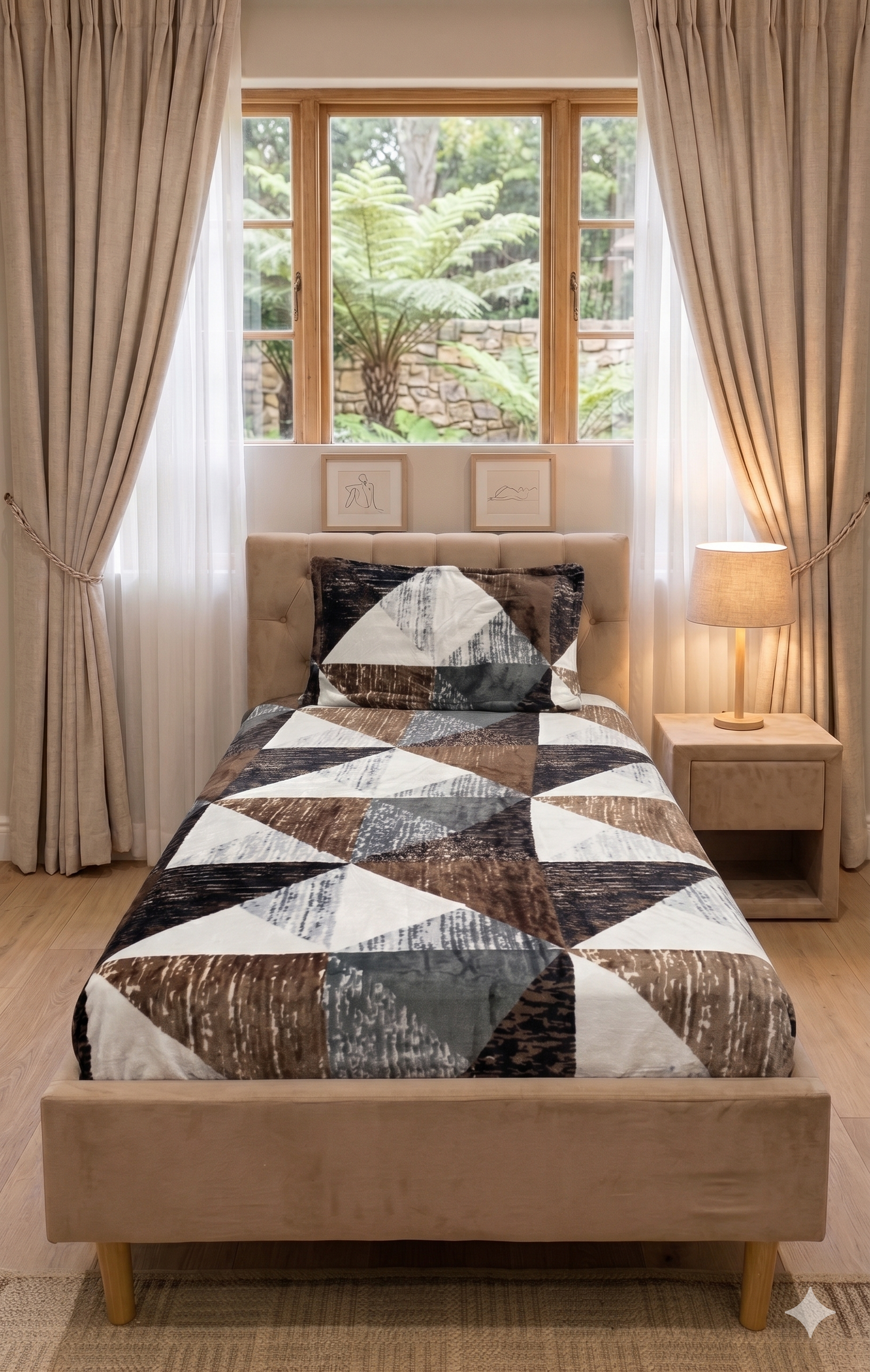 Single Bed Warm Bedsheet Set
