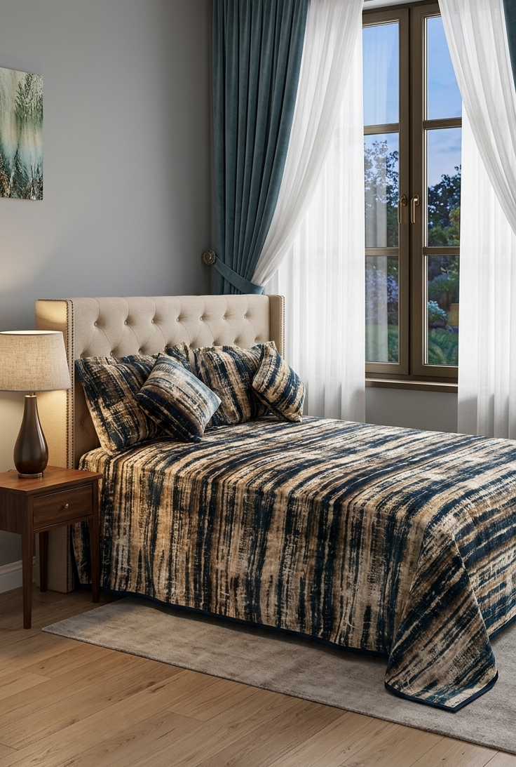 President Luxury 5 Pc Bedcover