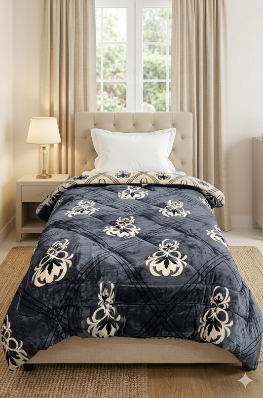 Single Bed Quilt - Reversible Design