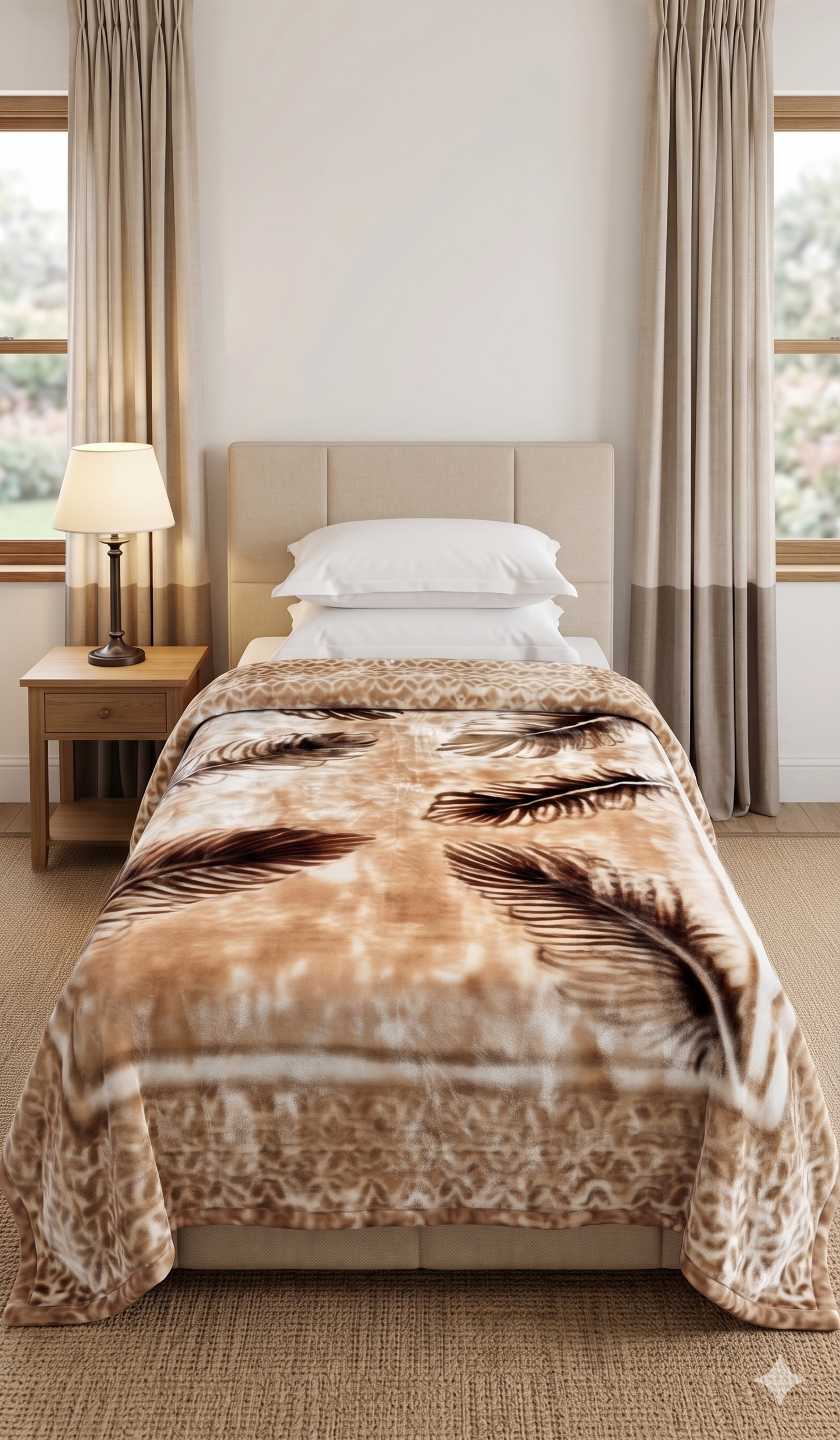 Single Bed Blanket - Reversible Design