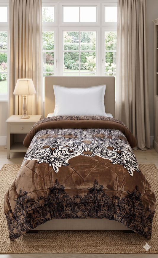 Single Bed Quilt - Reversible Design