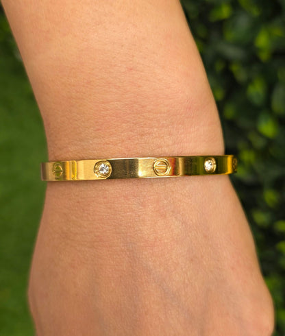 18K Gold-Plated Designer Bracelet Combo Set - Anti Tarnish