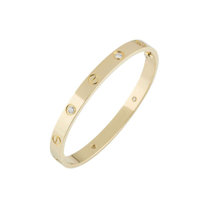 18K Gold Plated Elegant Designer Bracelet with CZ Stone – Waterproof