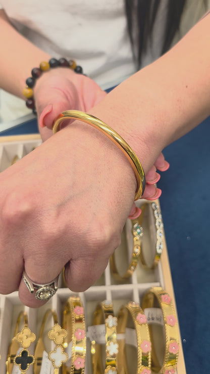 18K Sold Gold Bracelet Waterproof