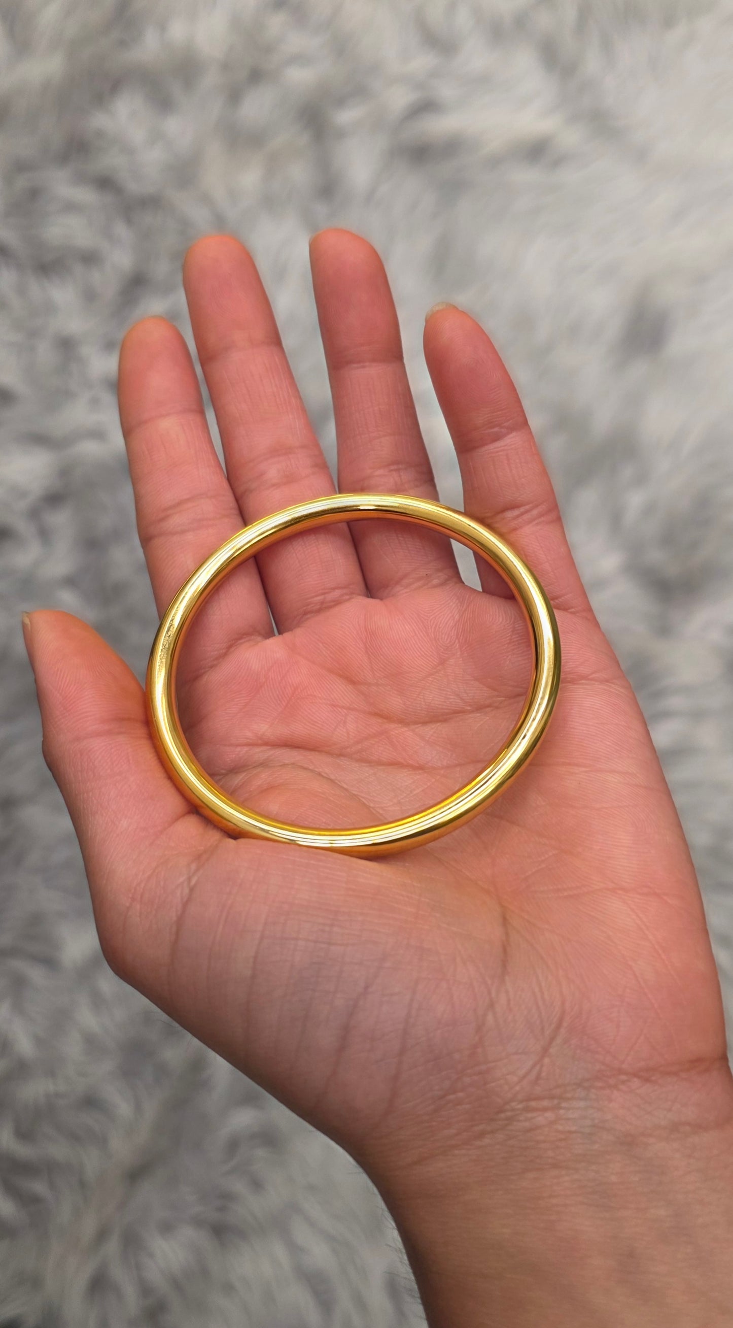 18K Sold Gold Bracelet Waterproof